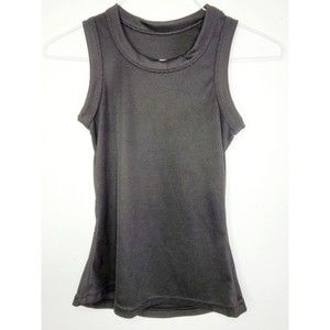 Fit & Flare Sport Tanktop Black High Scoop Neck Small